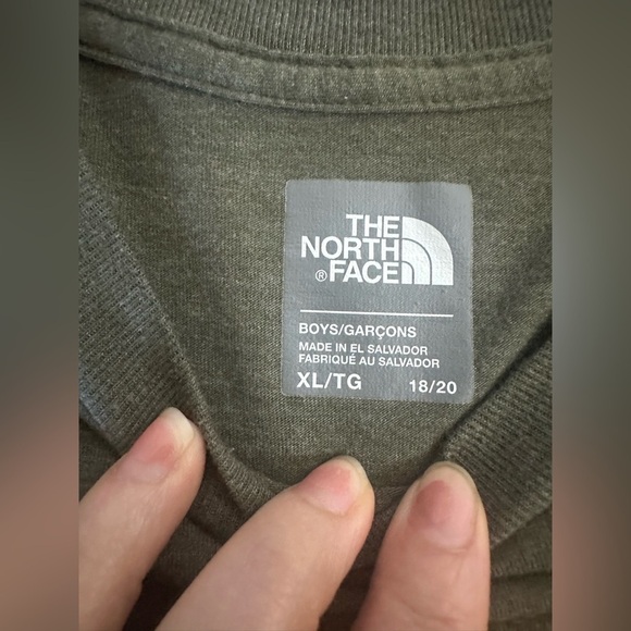 The North Face Men's Olive T-Shirt Boys XL - Picture 4 of 6